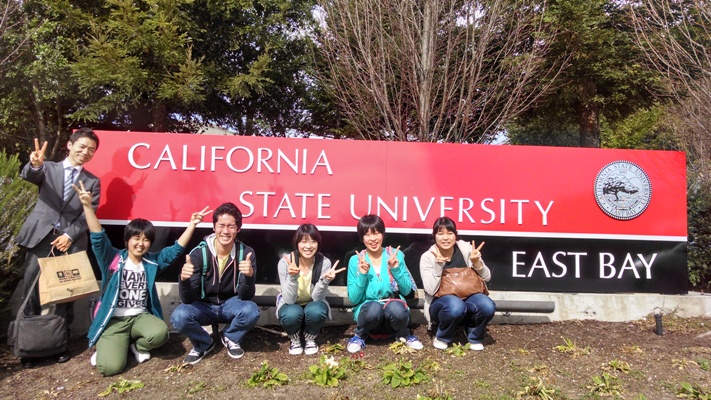Japanese students from Sado High School visit CSUEB as part of high school exchange program.